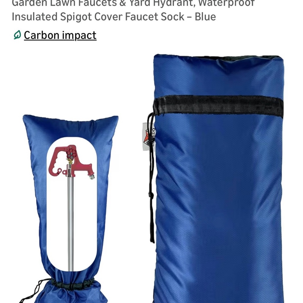Waterproof Blue Faucet Cover Sock